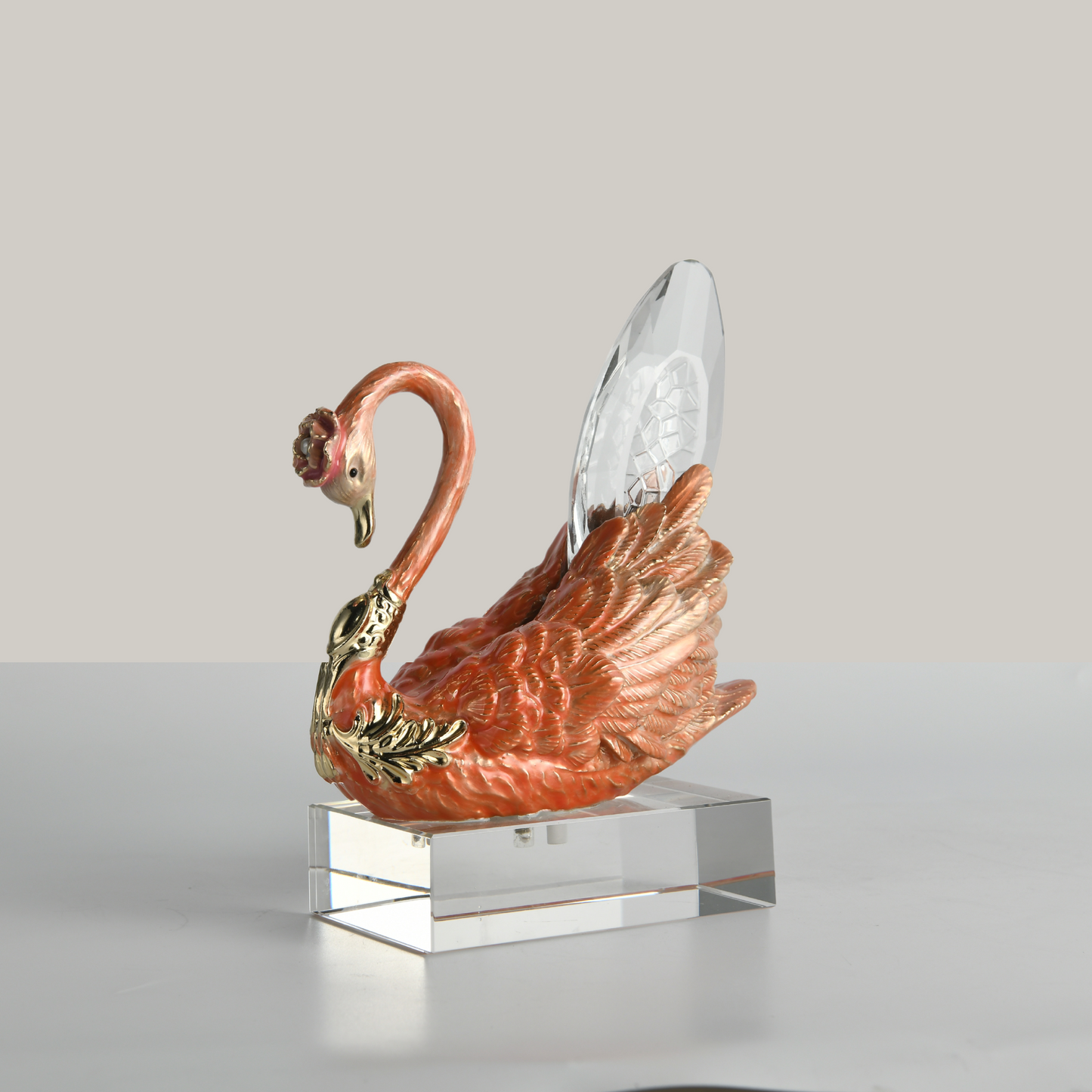 Amber Swan Ornament (Down)