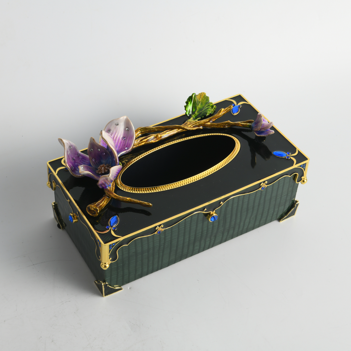 Emerald Luxe Tissue Box