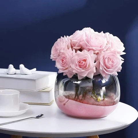 Ethereal Blush Glass Harmony Vase