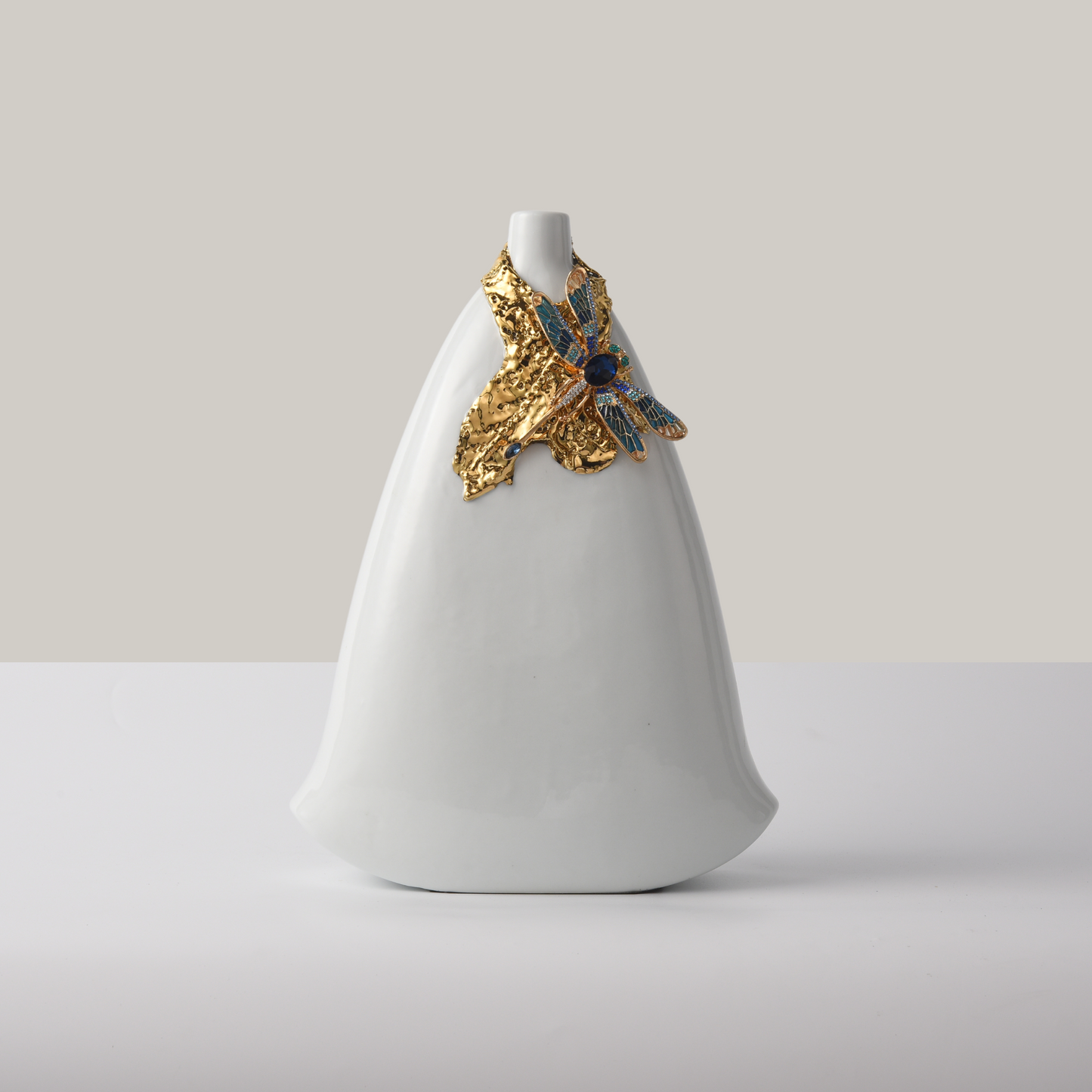 Golden Ribbon Flower Vase (Large)