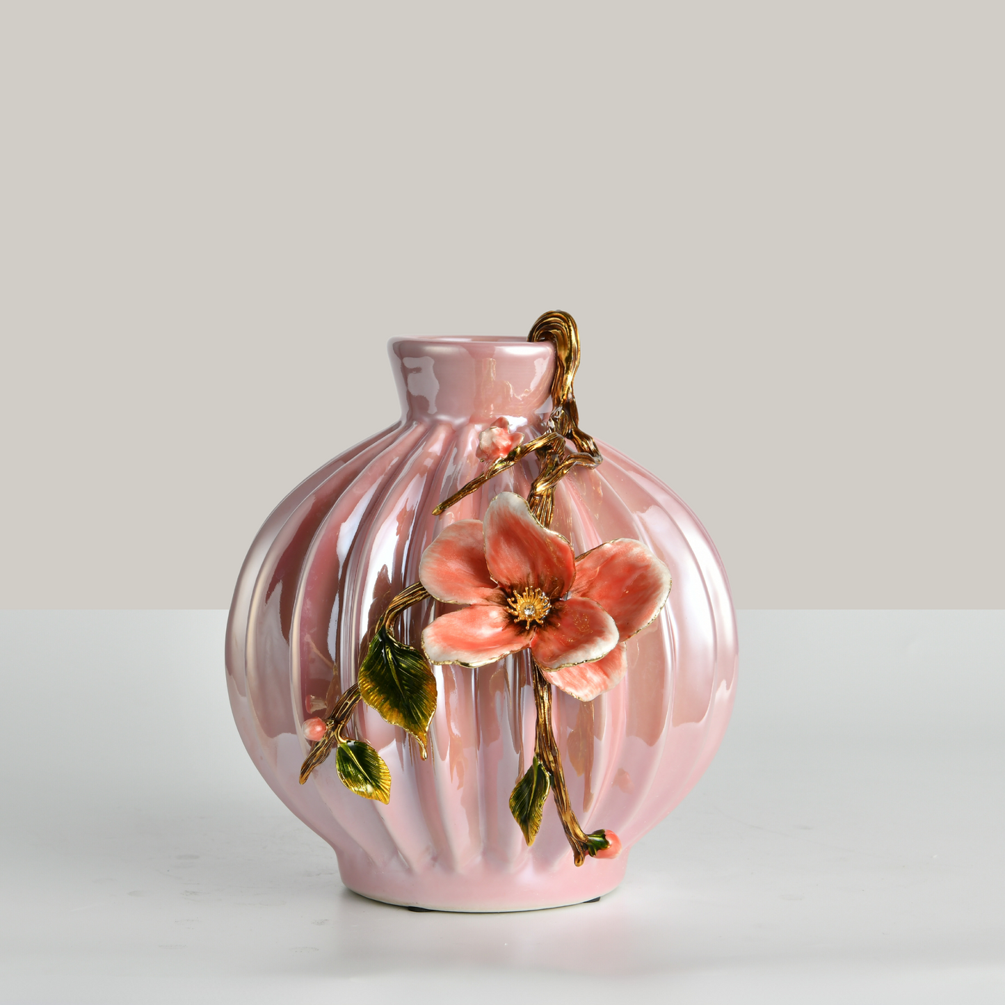 Peach Blossom Flower Vase (Small)