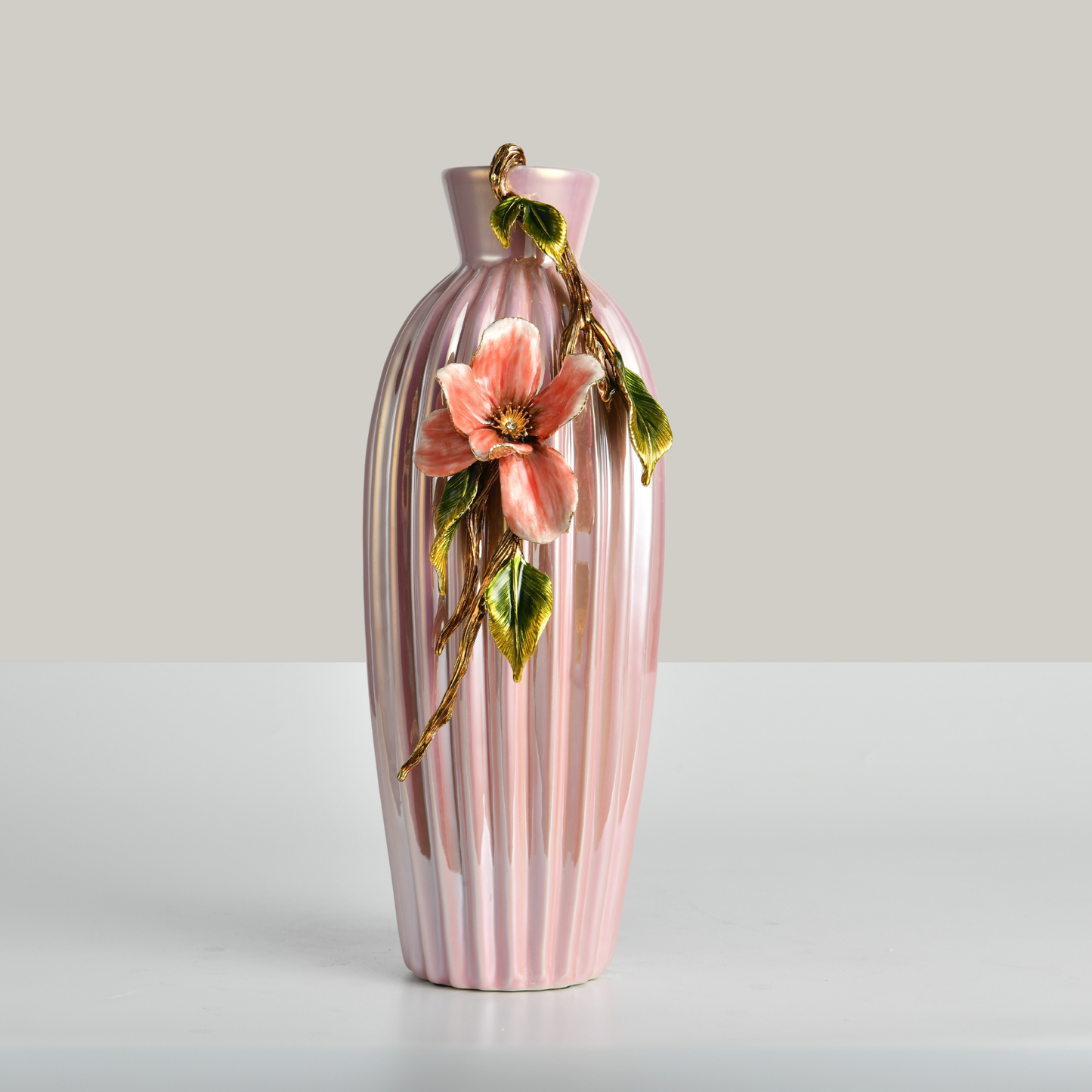 Peach Blossom Flower Vase (Large)