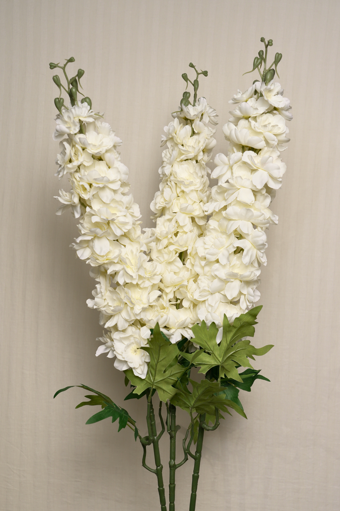 Faux Delphinium Enchanted Flower Stem - Cream