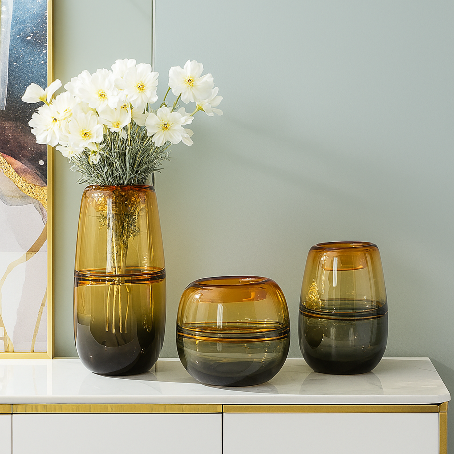 Smokeglow Glass Vase (Large)