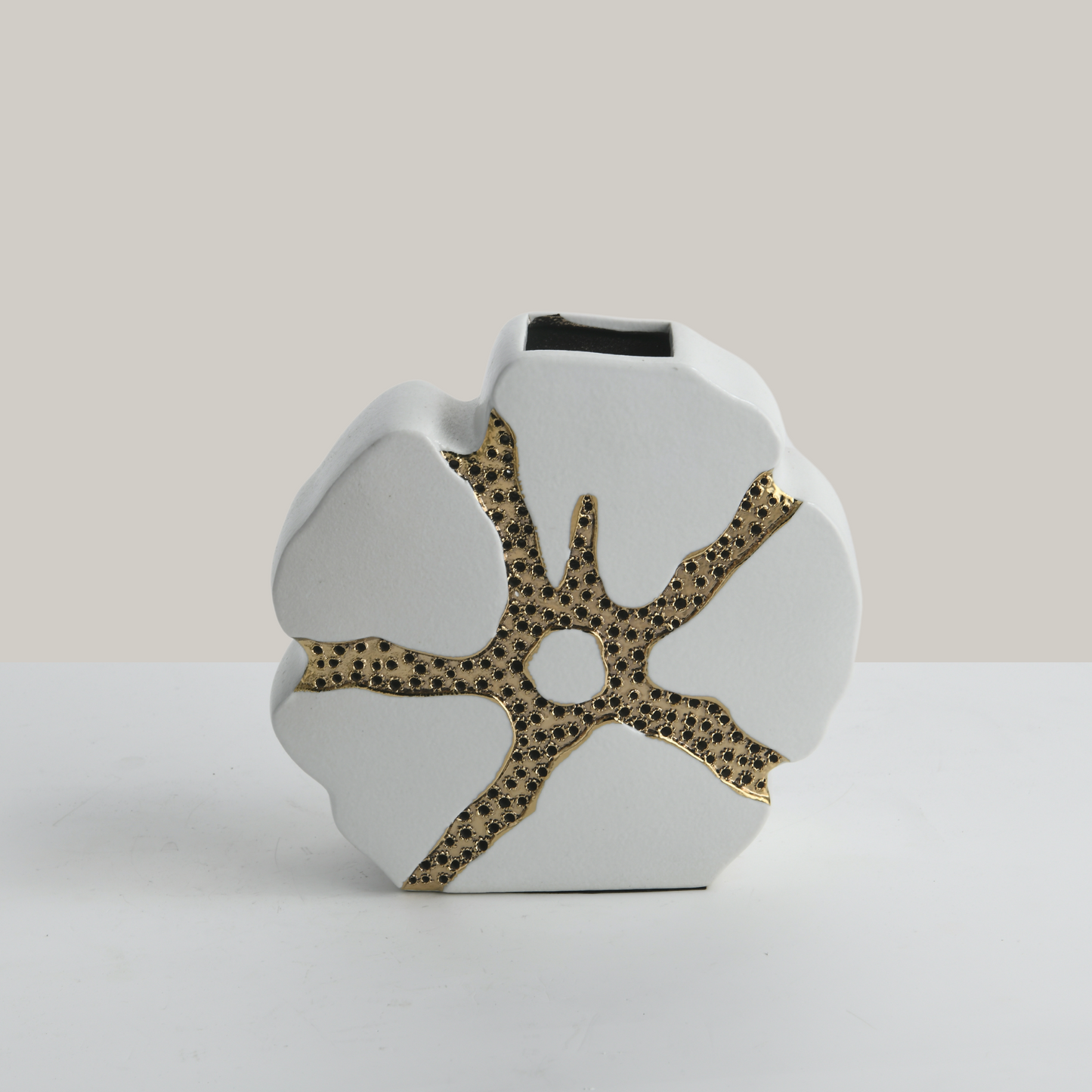 Aurea Bloom Ceramic Flower Vase (Small)