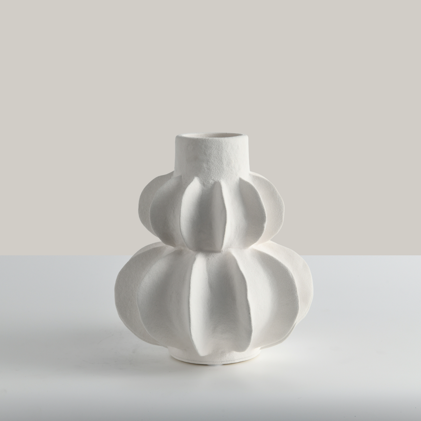 Ivory Bloom Ceramic Flower Vase (Small)