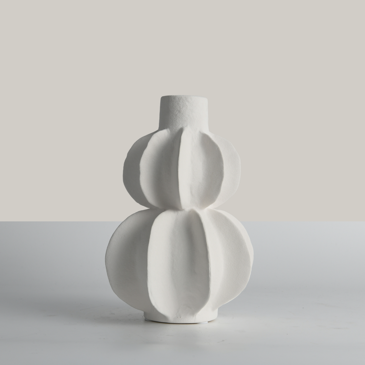 Ivory Bloom Ceramic Flower Vase (Large)