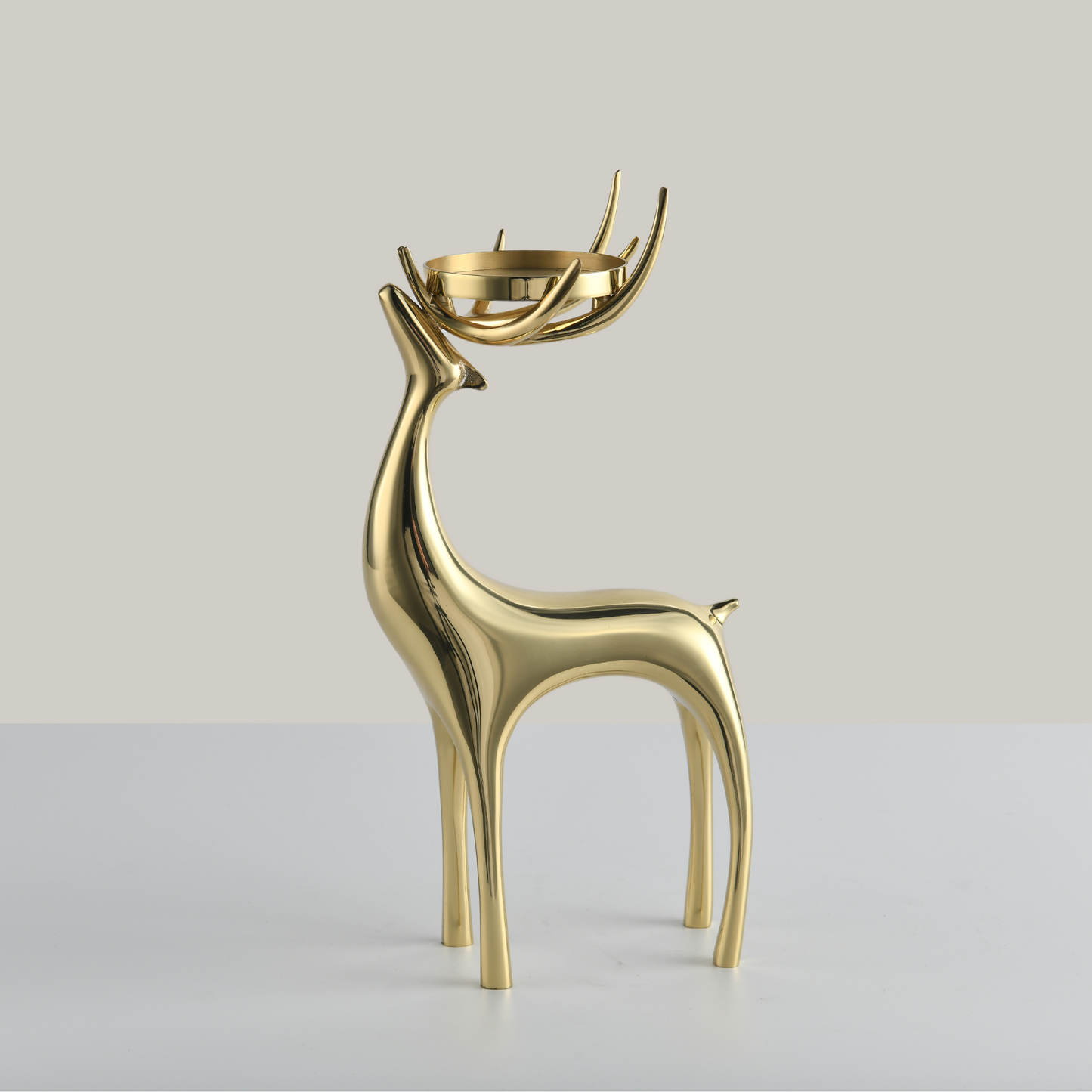 Luminous Stag Copper Candle Holder (Large)