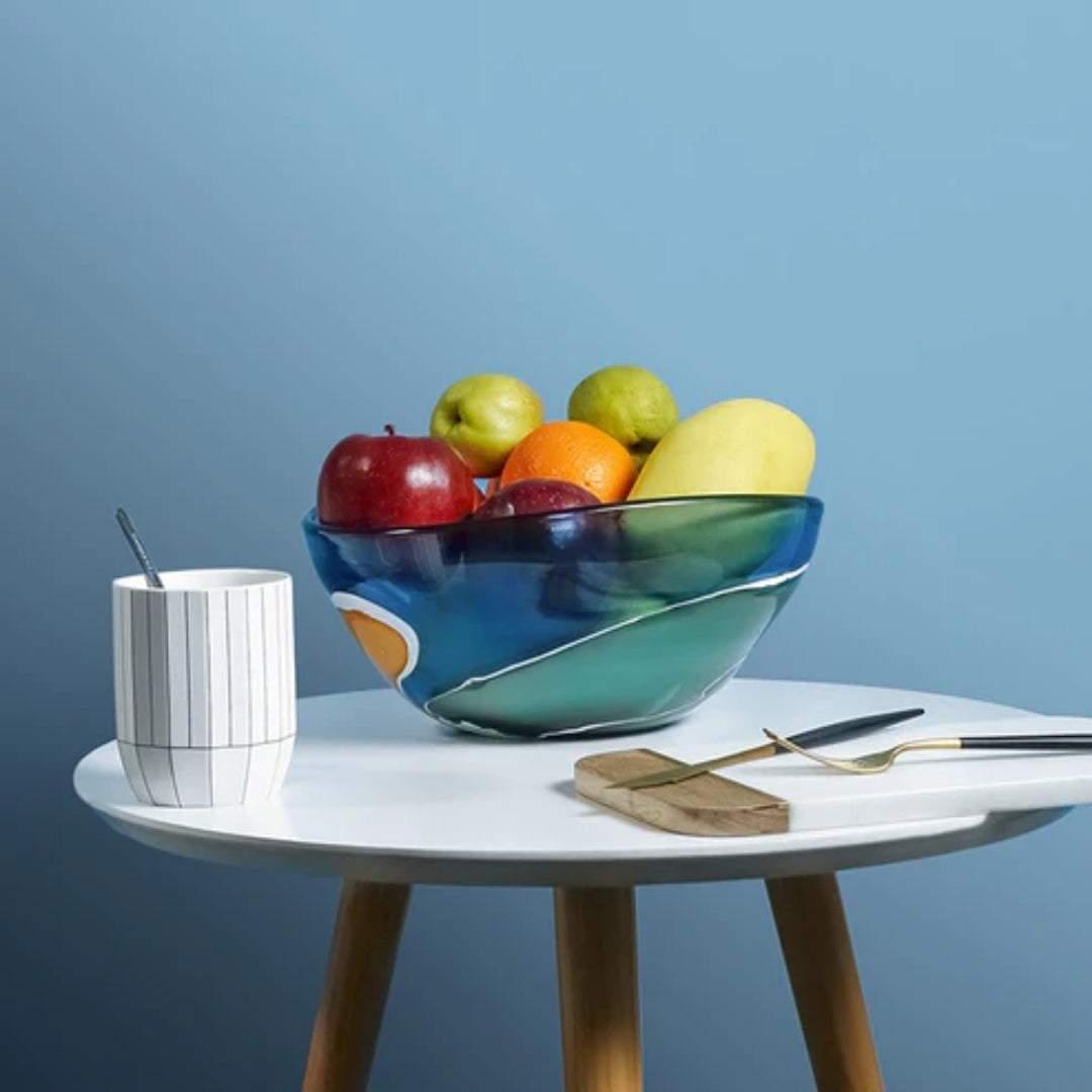 Sapphire Serenity Glass Tranquility Vase