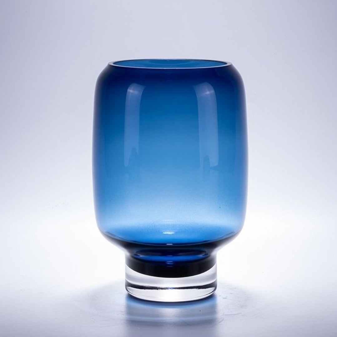 Cerulean Dreams Glass Beauty Vase