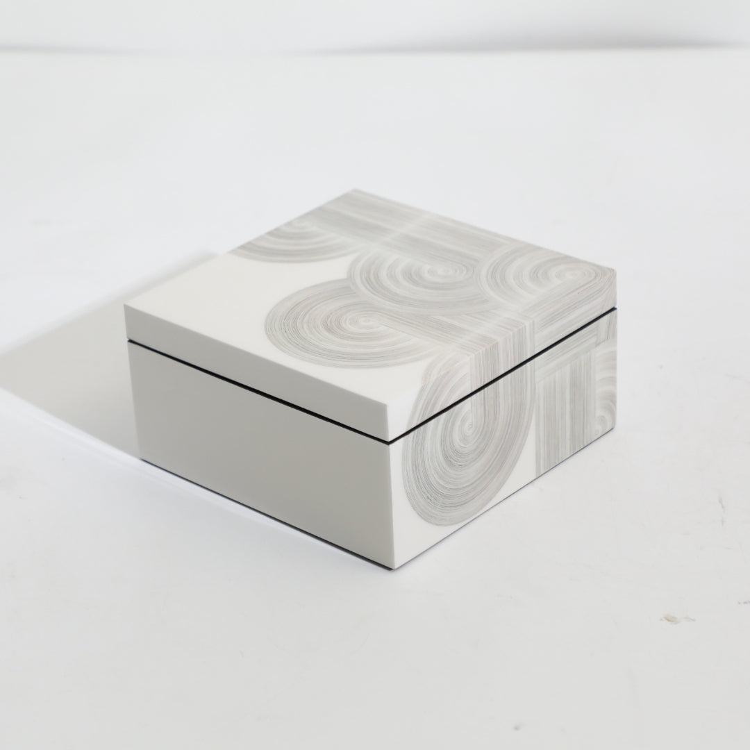 Contemporary White MDF Storage Box