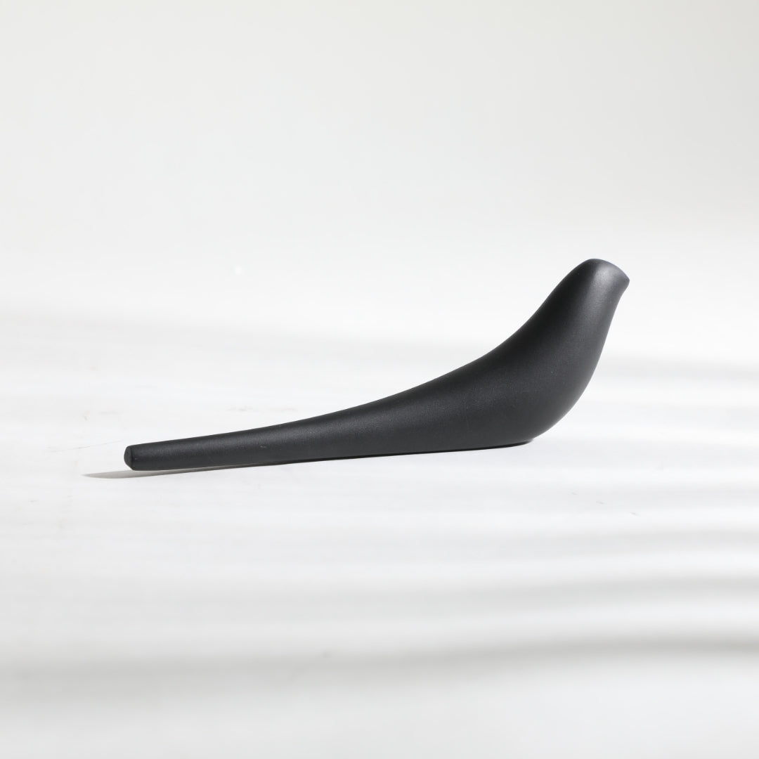 Sculpted Songbird Black Resin Bird Sculpture