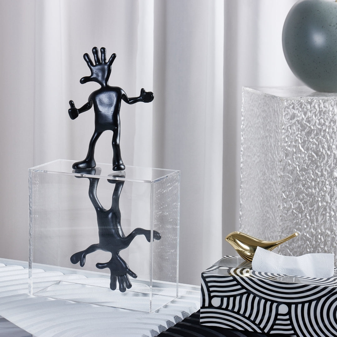 Balance in Motion Dark Bronze Handstand Sculpture