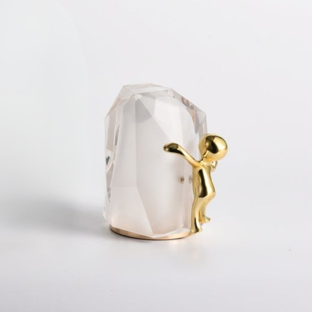 Crystal-Clad Futurist Ornament