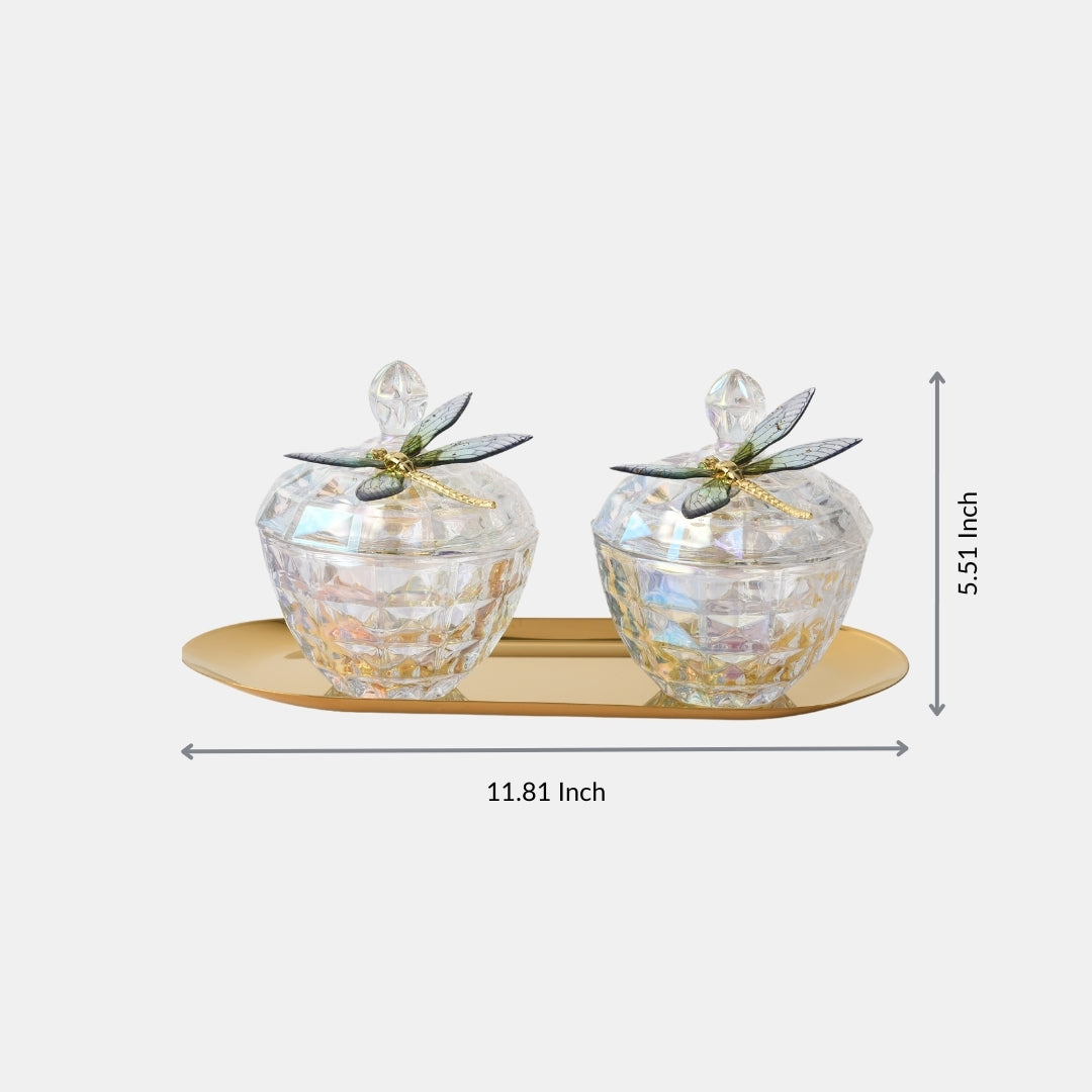 Fluttering Elegance Storage Jar