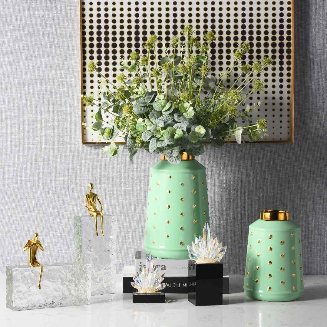 Gilded Constellation Flower Vase