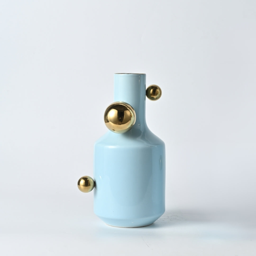 Gilded Orbs Flower Vase