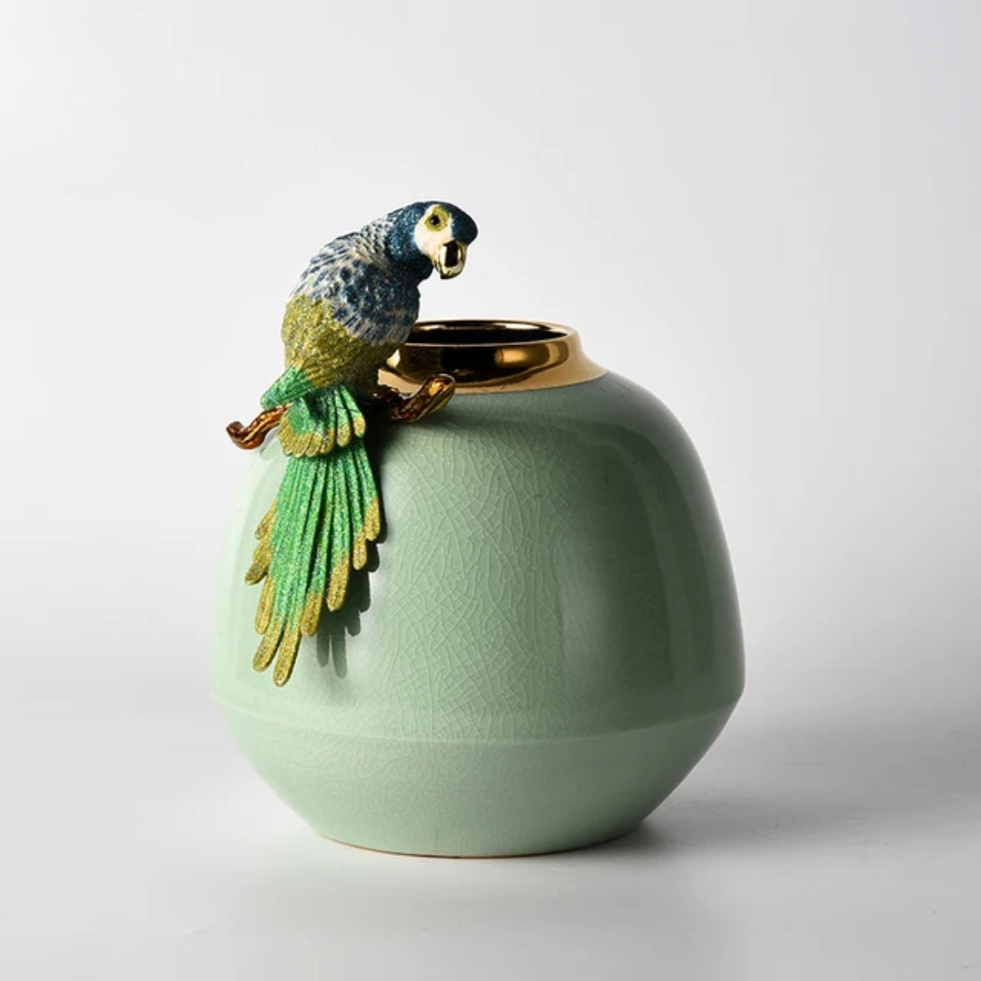Avian Crest Flower Vase