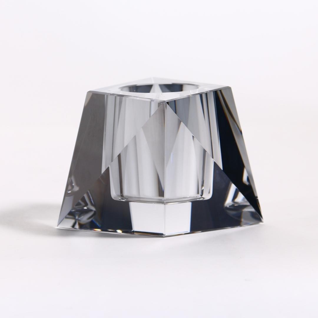 Mystic Radiance Smoky Crystal Candle Holder
