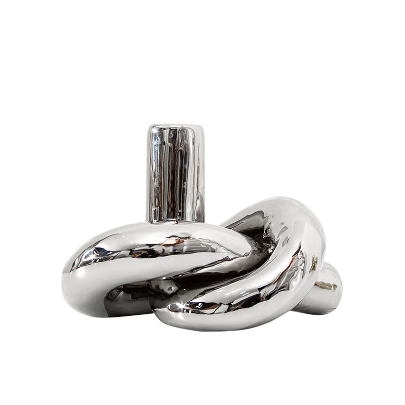 Verdant Silver Tree knot ornament- Decorative Figurine