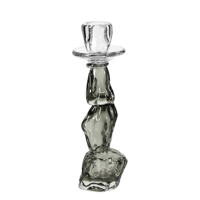Dune Gray Shadow Candle Holder