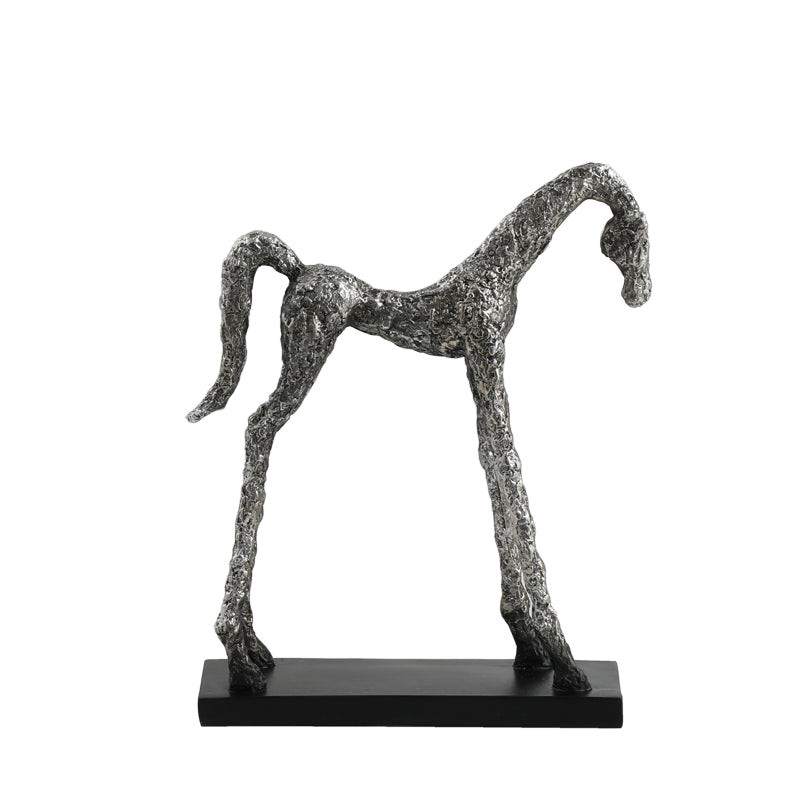 Meadow Acient Sliver Horse Decorative Figurine