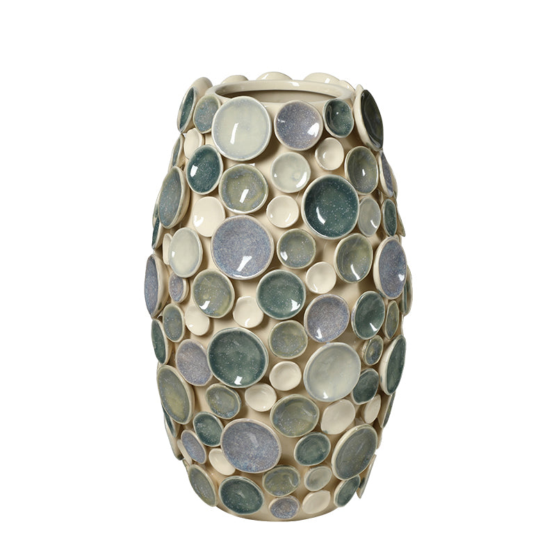 Verdant Colorful Round Glaze Vase