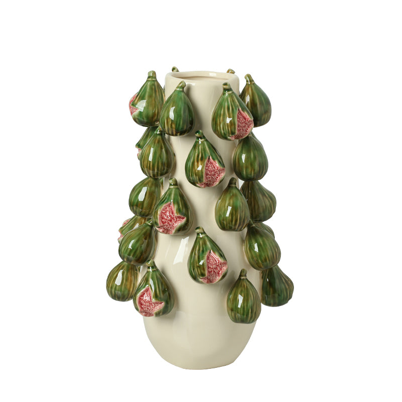 Serene Colorful Fig Vase