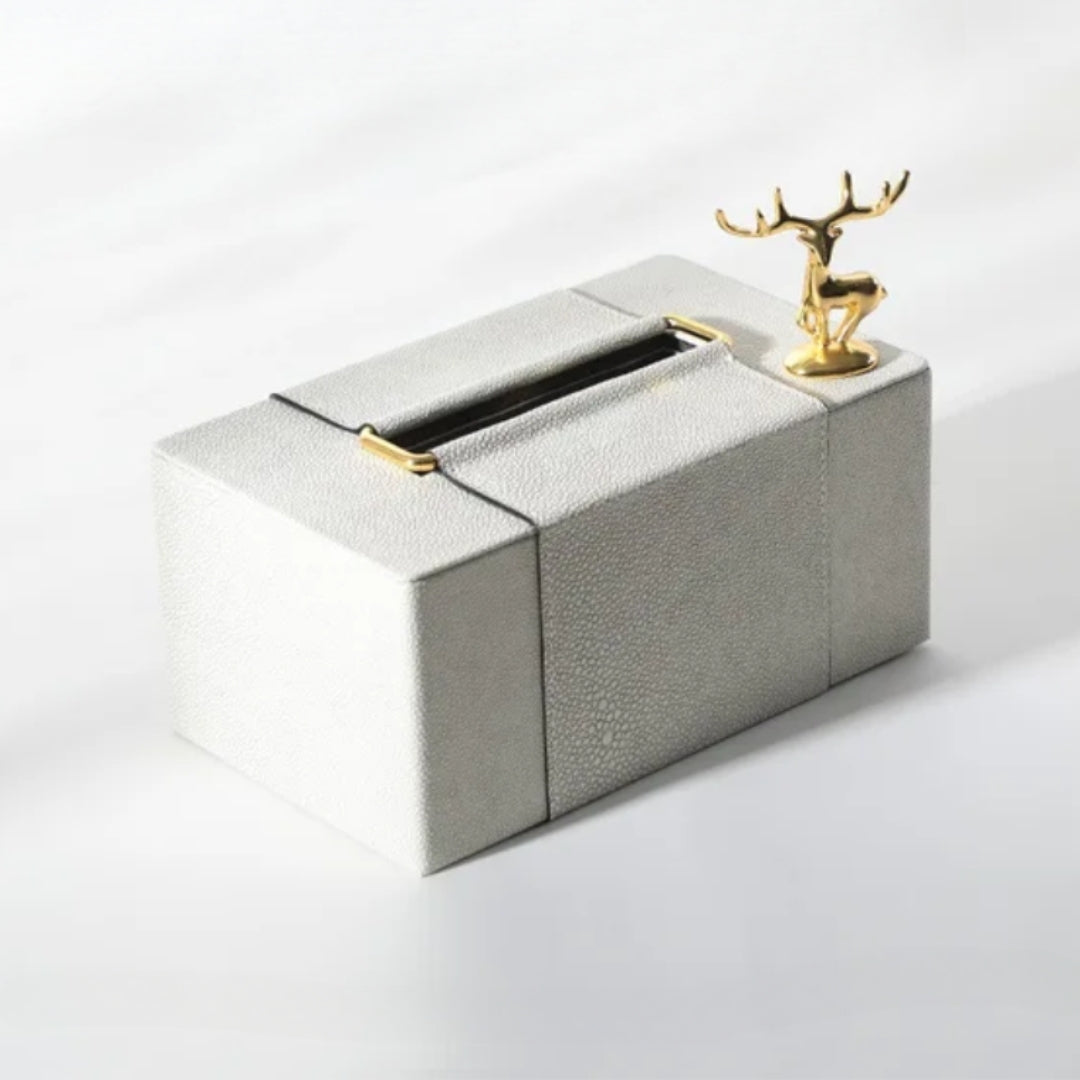 Gilded Reindeer Royale Tissue Holder