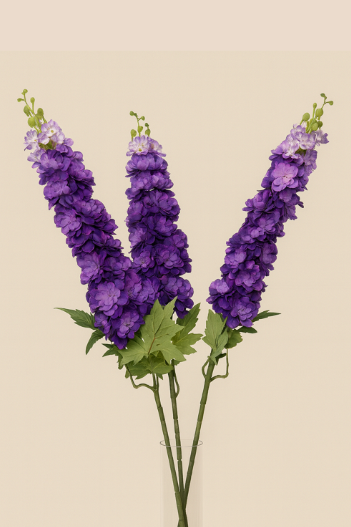Faux Delphinium Enchanted Flower Stem - Purple