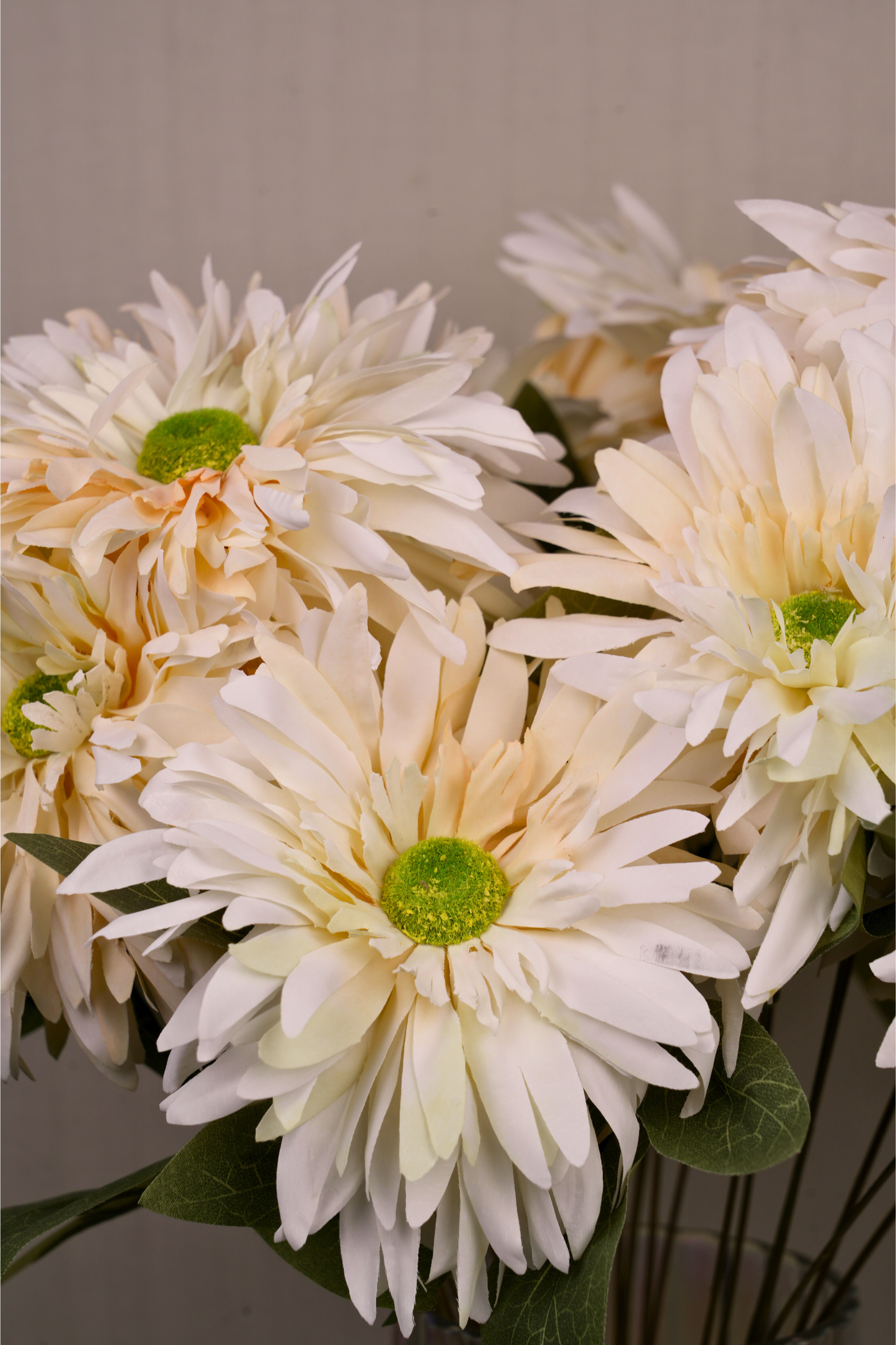 Faux Chrysanthemums Ethereal Flower Stem - Cream Yellow