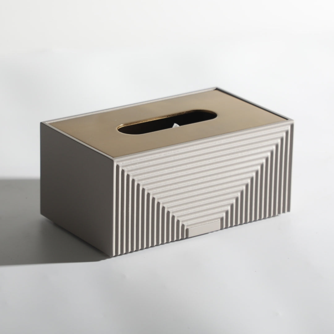 Harmonious Stripes Tissue Holder (Grey)