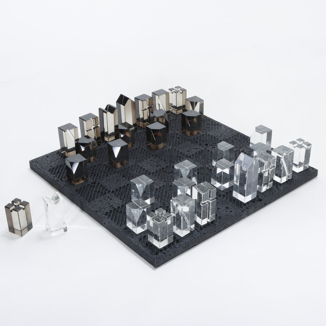 Marble & Clear Artisan Opulence Chessboard