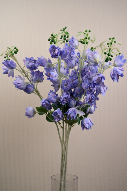 Faux Bluebell Delightful Flower Stem - Blue