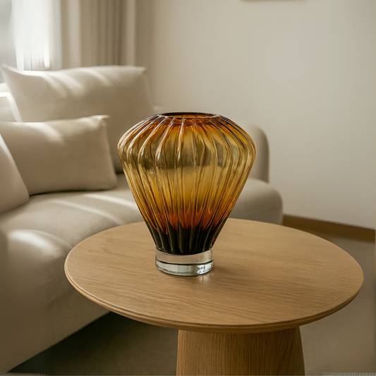 Cloudlift Amber Glass Vase (Small)