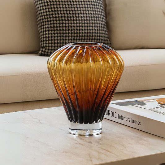Cloudlift Amber Glass Vase (Large)