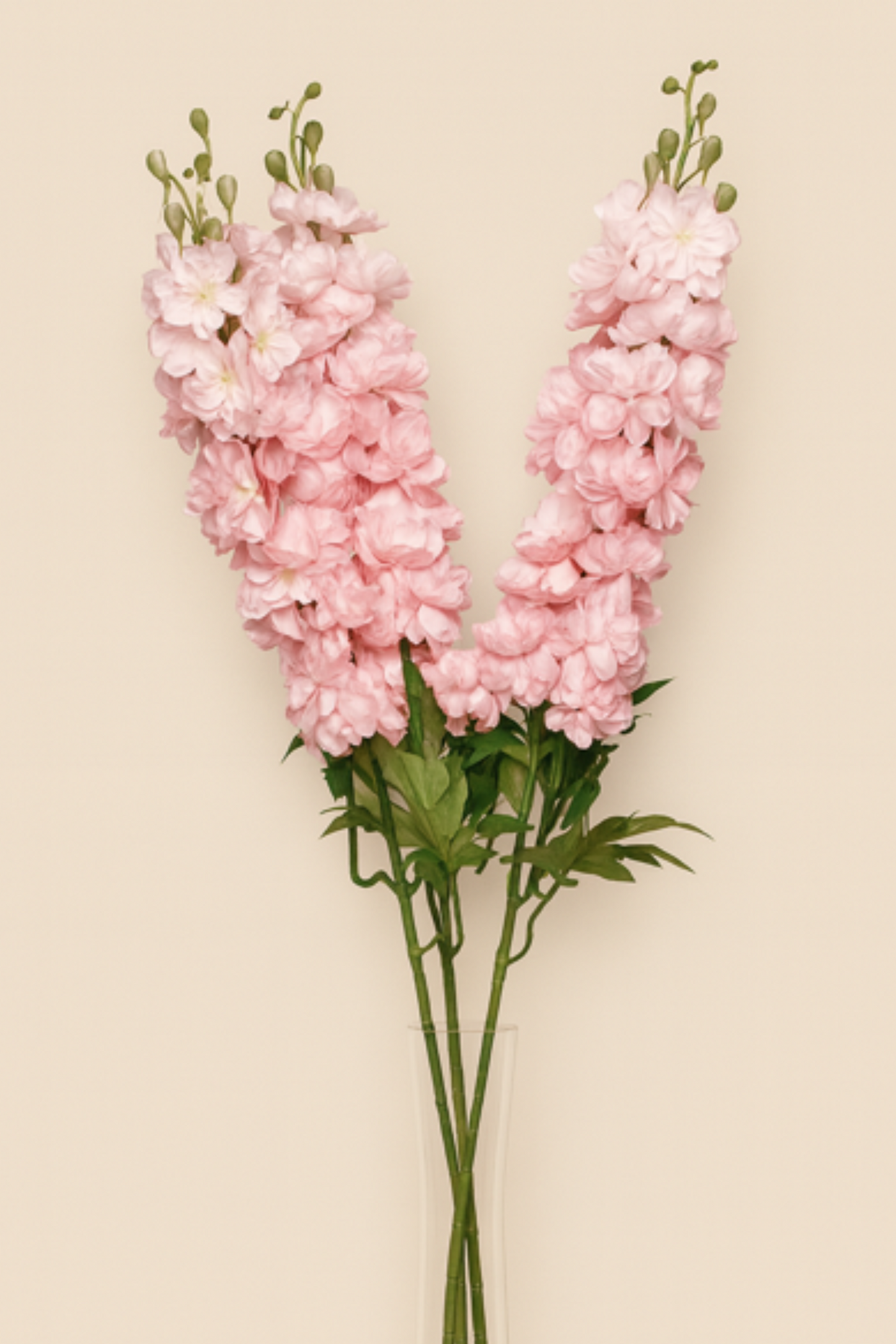 Faux Delphinium Enchanted Flower Stem - Pink