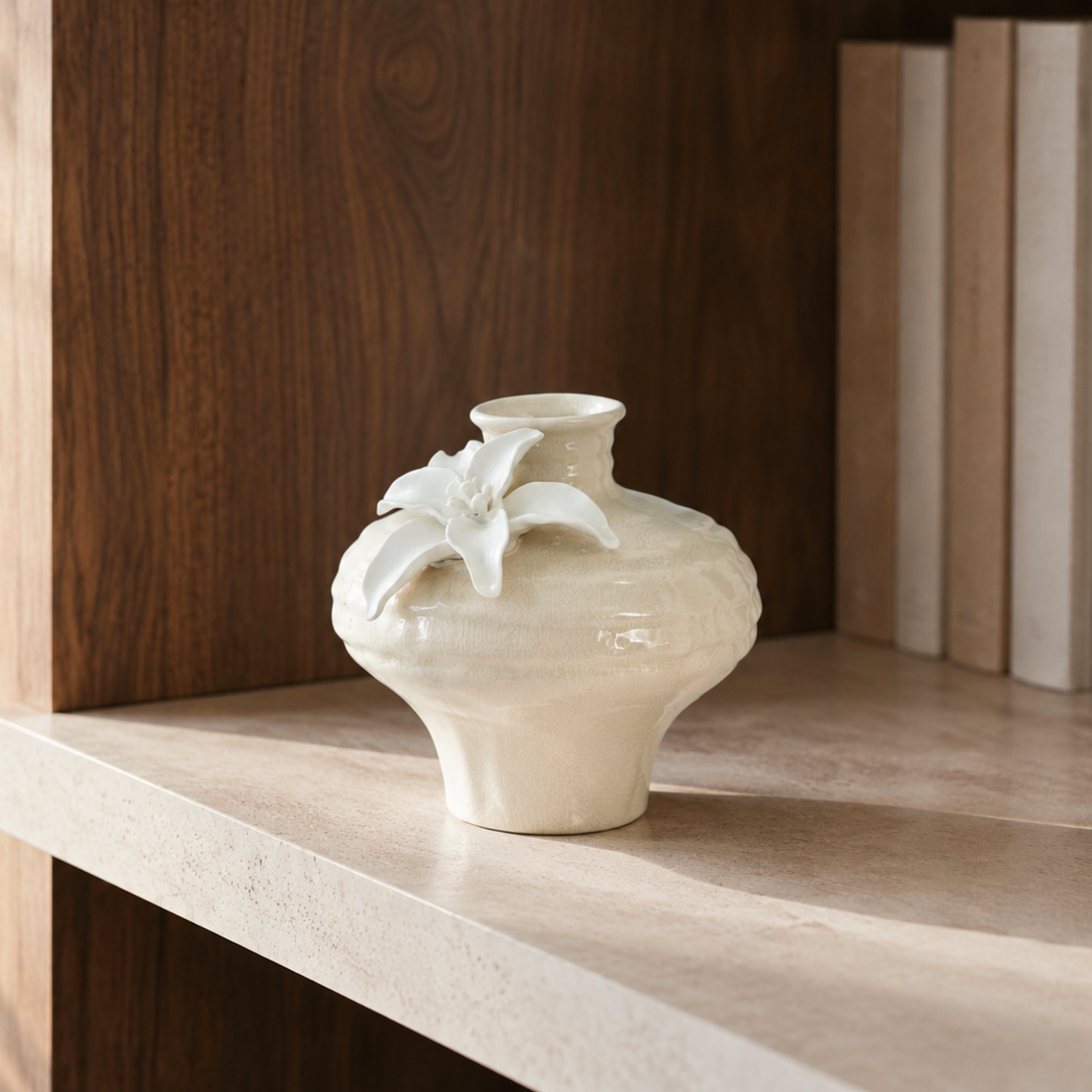 Ember Glazed Lily Vase