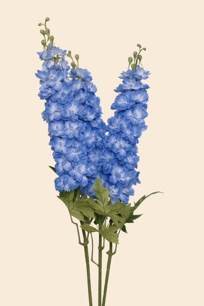 Faux Delphinium Enchanted Flower Stem - Blue