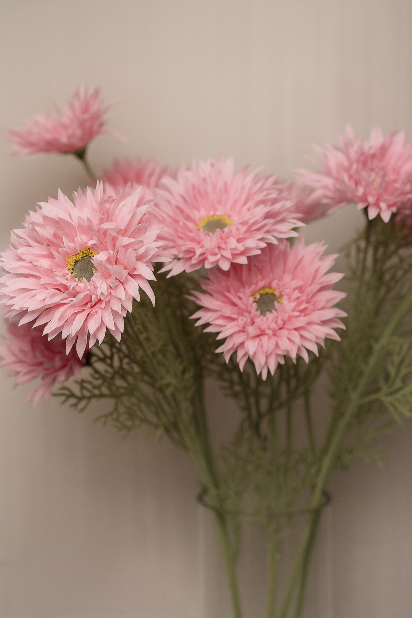 Faux Gerbera Daisy Graceful Flower Stem - Pink