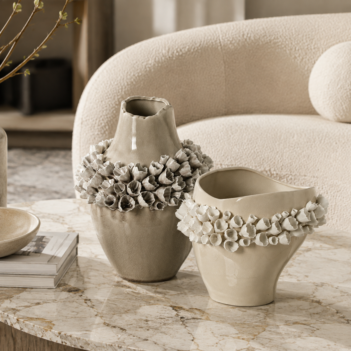 Floral Porcelain Vase
