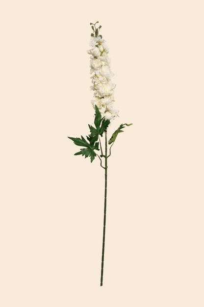 Faux Delphinium Enchanted Flower Stem - Cream