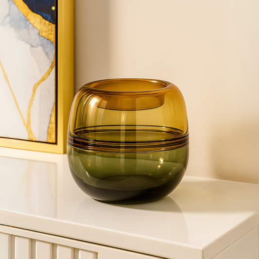 Smokeglow Glass Vase (Small)
