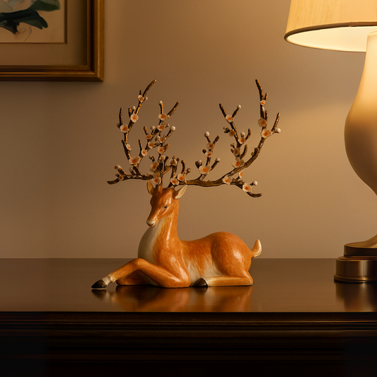 Willow Grace Resting Stag Figurine