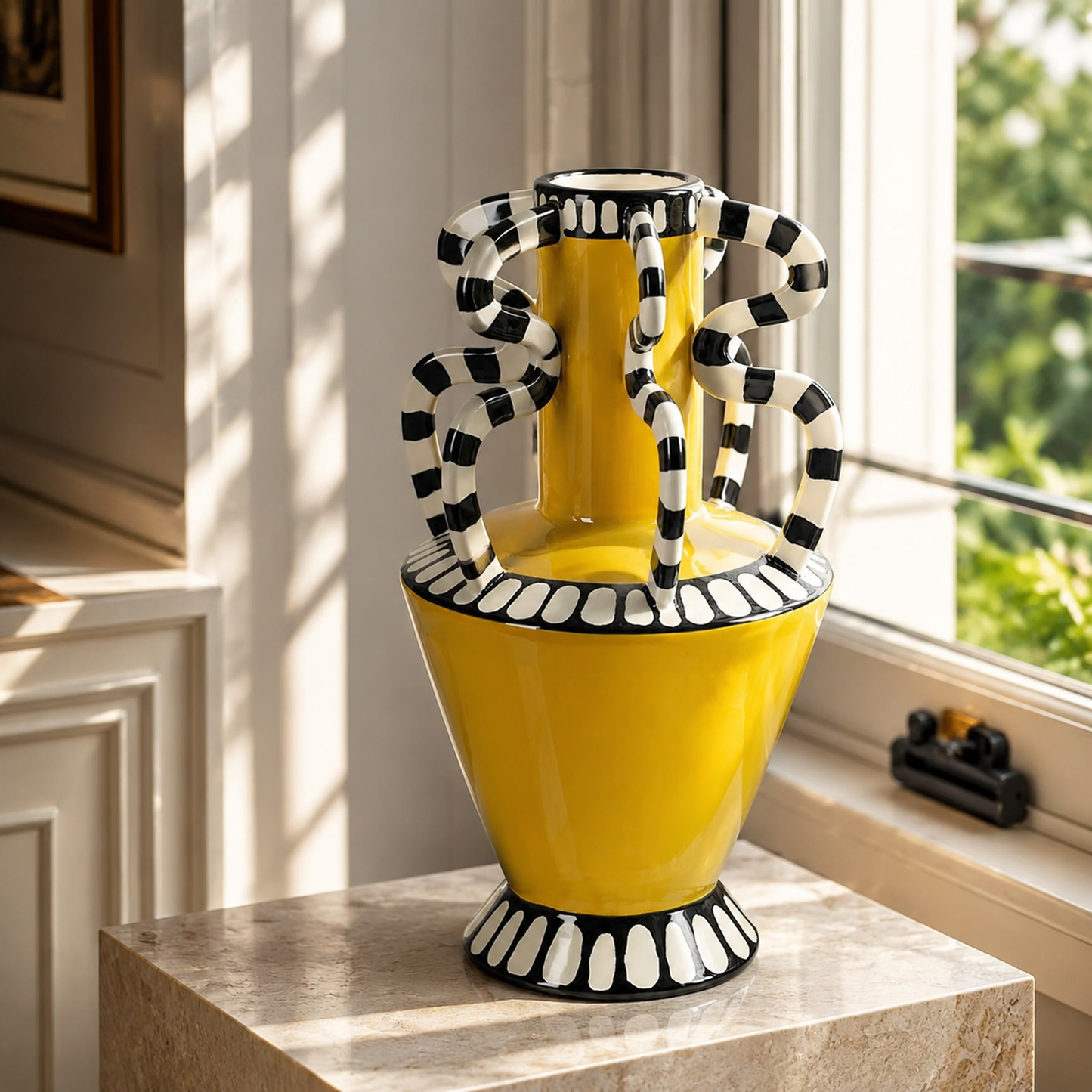 Loop & Hearth Tall Striped Serpent Vase