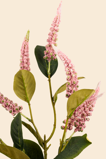 Faux Foxtail Amaranth Vibrant Flower Stem - Dusty pink