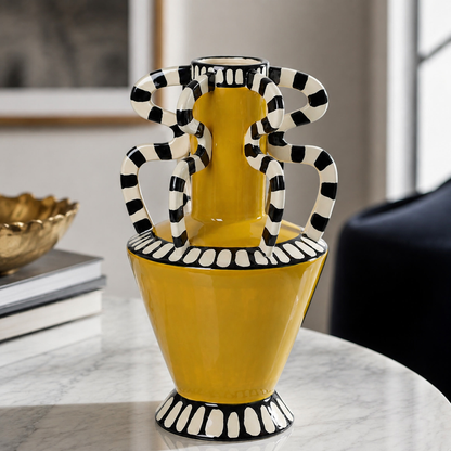 Loop & Hearth Tall Striped Serpent Vase