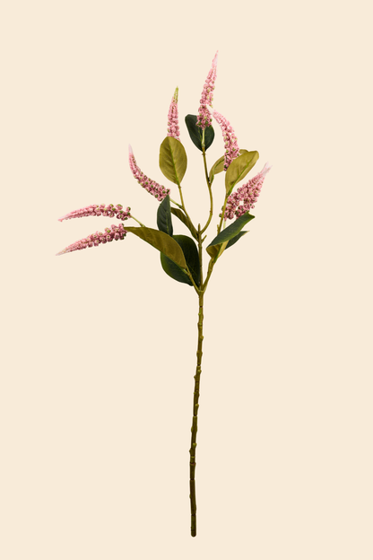 Faux Foxtail Amaranth Vibrant Flower Stem - Dusty pink