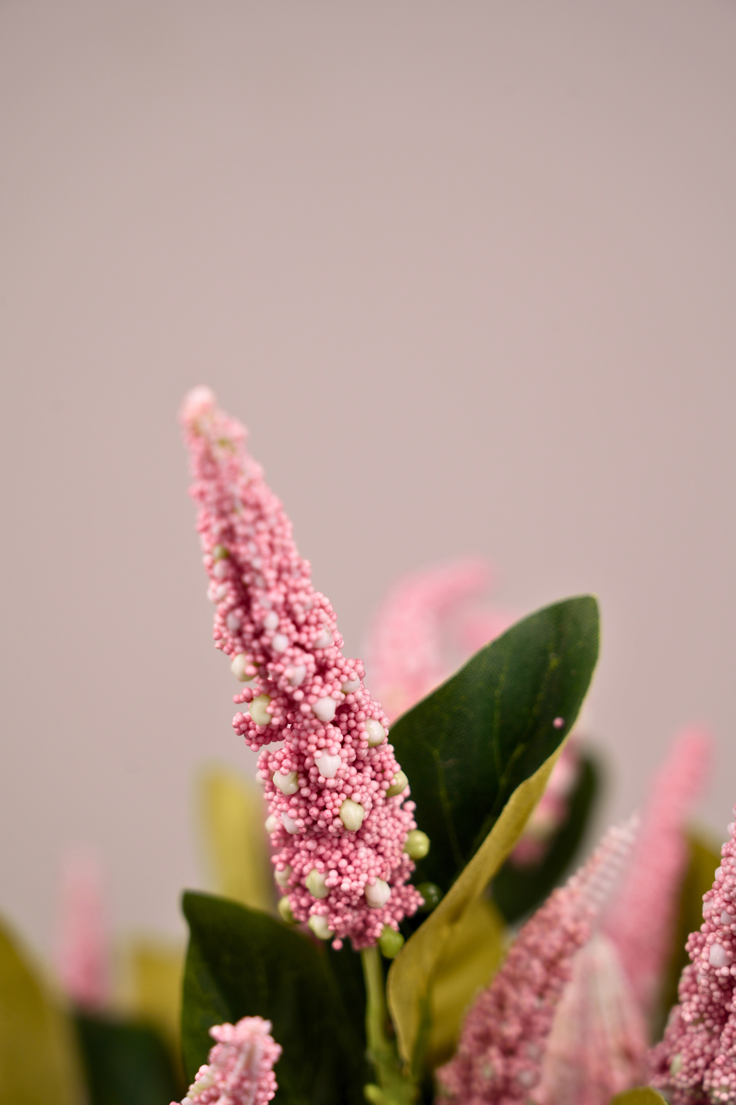 Faux Foxtail Amaranth Vibrant Flower Stem - Dusty pink