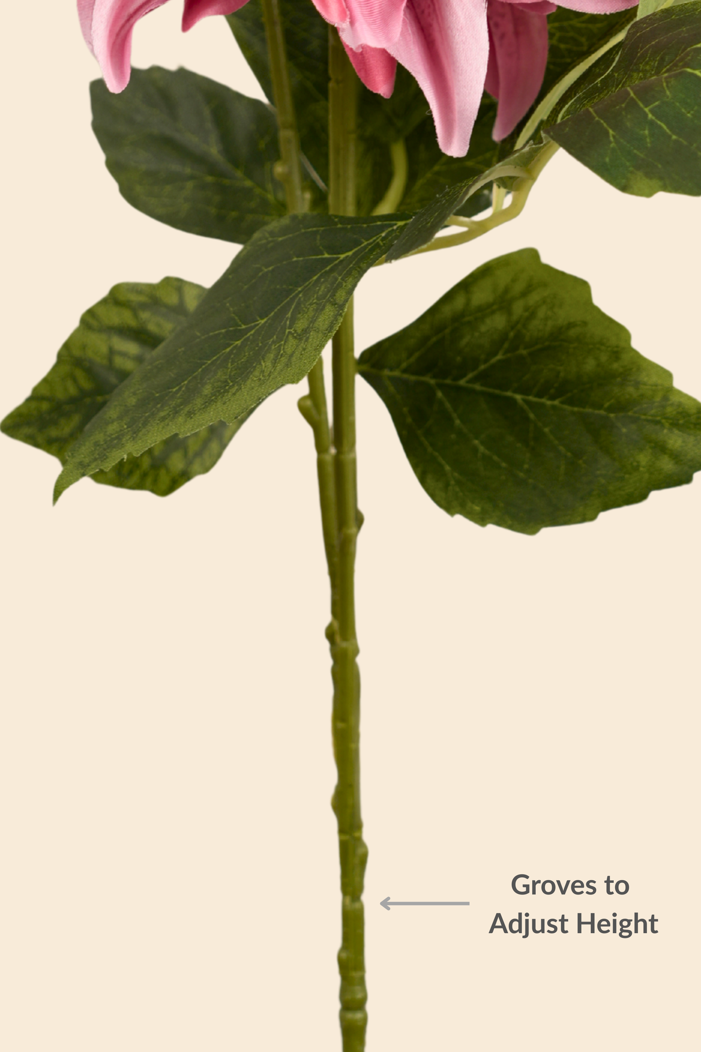 Faux Dahlia Luxe Flower Stem - Salmon Pink